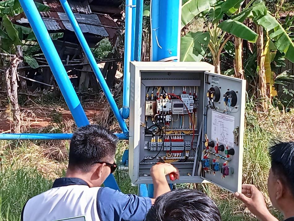 ซ่อมแซมประปาภายในหมู่บ้าน