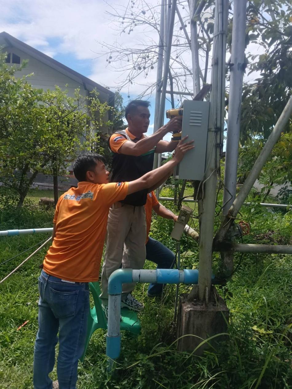 ซ่อมแซมประปาหมู่บ้าน บ้านหนองแฝก ตำบลสร้างนกทา อำเภอเมืองอำนาจเจริญ 