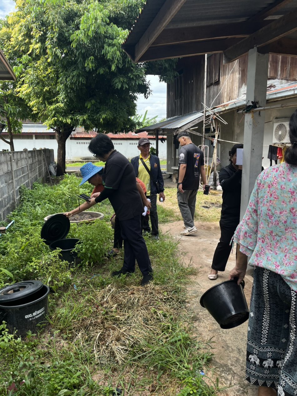  ลงพื้นที่ทวนสอบถังขยะเปียกลดโลกร้อน บ้านสร้างนกทา หมู่ที่ 1 และหมู่ 13 ตำบลสร้างนกทา อำเภอเมืองอำนาจเจริญ จังหวัดอำนาจเจริญ 