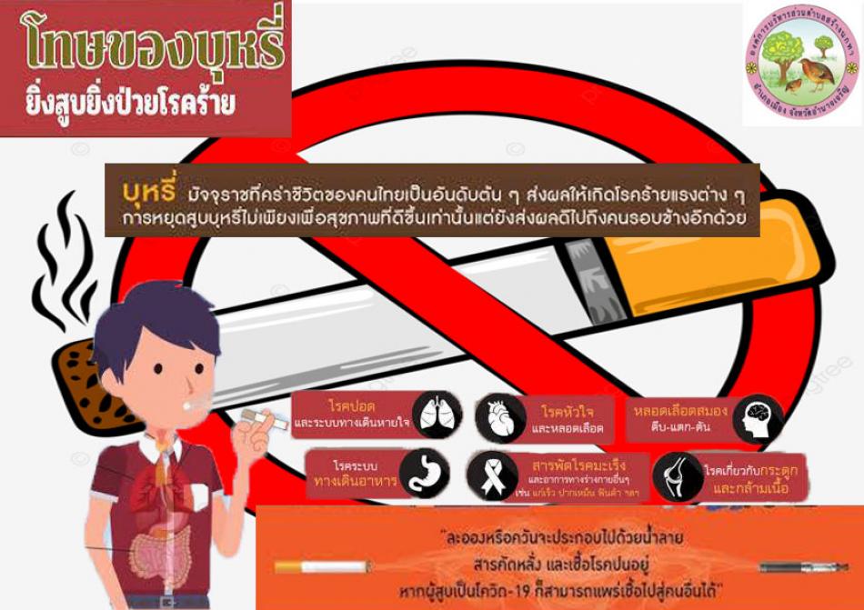 โทษของบุหรี่ ยิ่งสูบยิ่งป่วยโรคร้าย